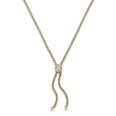 Halsschmuck, Gelbgold, Leo Wittwer Candlelight Collier