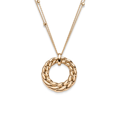 Halsschmuck, Roségold, Leo Wittwer Contemporary Anhänger mit Halskette