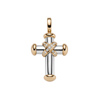 Halsschmuck, Weißgold, Leo Wittwer Crosses Leo Wittwer Kreuz