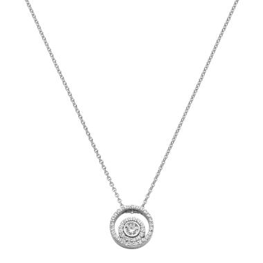 Halsschmuck, Weißgold, Leo Wittwer Panta rhei® Collier