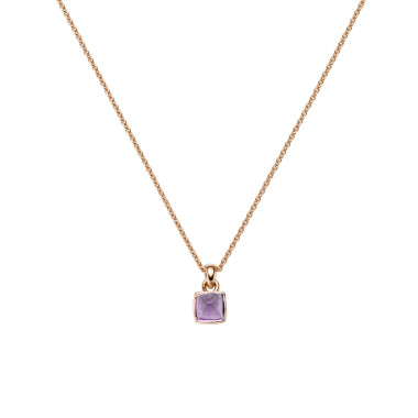 Halsschmuck, Roségold, Leo Wittwer Sugar Loaf Collier