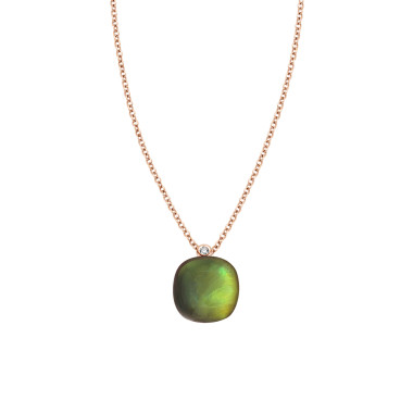 Halsschmuck, Roségold, Bigli Mini Sweety Anhänger mit Kette