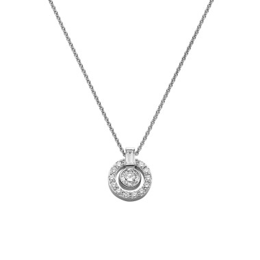 Halsschmuck, Weißgold, Leo Wittwer Panta rhei® Collier