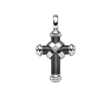 Halsschmuck, Weißgold, Leo Wittwer Crosses Leo Wittwer Kreuz