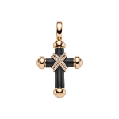 Halsschmuck, Roségold, Leo Wittwer Crosses Leo Wittwer Kreuz