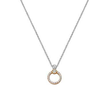 Halsschmuck, Weißgold, Leo Wittwer Panta rhei® Collier