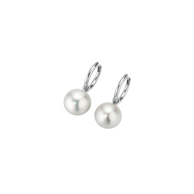         Weißgold, Ohrringe, Gellner H2O Creolen