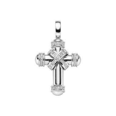 Halsschmuck, Weißgold, Leo Wittwer Crosses Leo Wittwer Kreuz