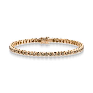 Armschmuck, Roségold, Leo Wittwer Men Tennisarmband