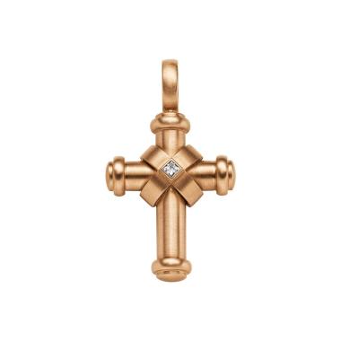 Halsschmuck, Roségold, Leo Wittwer Men Leo Wittwer Kreuz