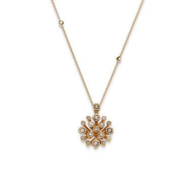 Halsschmuck, Roségold, Leo Wittwer Le Tonneau Anhänger