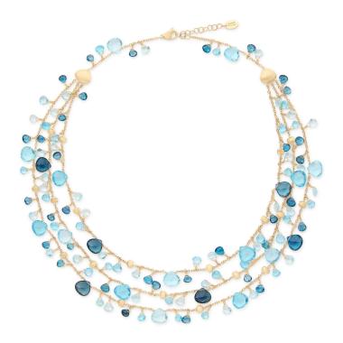 Halsschmuck, Gelbgold, Marco Bicego Paradise Halskette