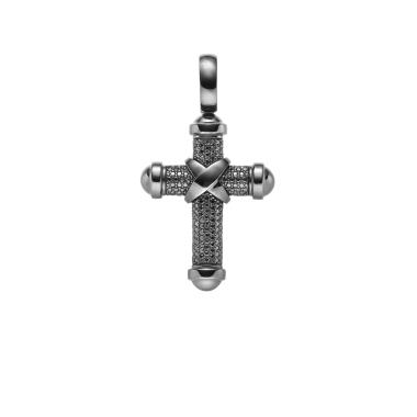 Halsschmuck, Weißgold, Leo Wittwer Crosses Leo Wittwer Kreuz