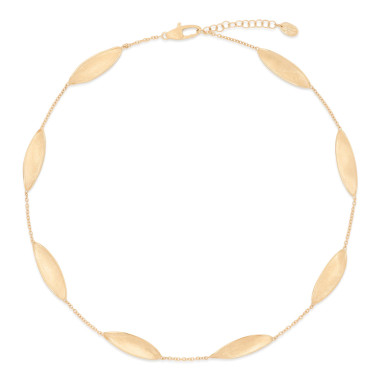 Halsschmuck, Gelbgold, Marco Bicego Lunaria Twist Halskette