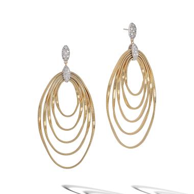 Ohrringe, Weißgold, Marco Bicego Marrakech Onde Ohrringe