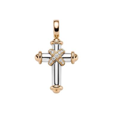 Halsschmuck, Weißgold, Leo Wittwer Crosses Leo Wittwer Kreuz