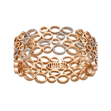 Armschmuck, Roségold, Leo Wittwer Panta rhei® Armreif