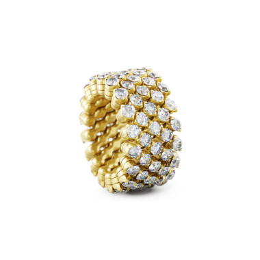 Ringe, Gelbgold, Serafino Consoli Brevetto Multi-Size Ring
