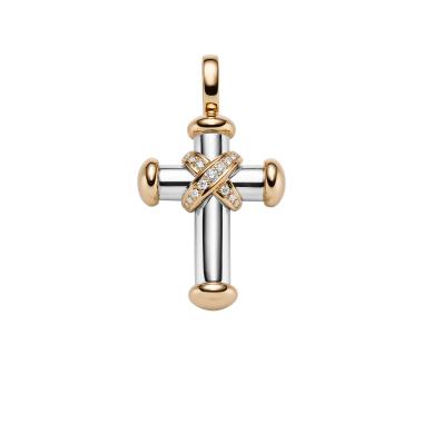 Halsschmuck, Weißgold, Leo Wittwer Crosses Leo Wittwer Kreuz
