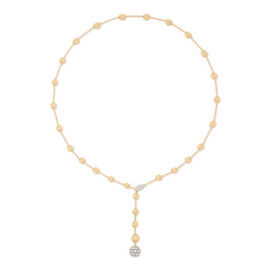 Halsschmuck, Weißgold, Marco Bicego Africa Alta Halskette