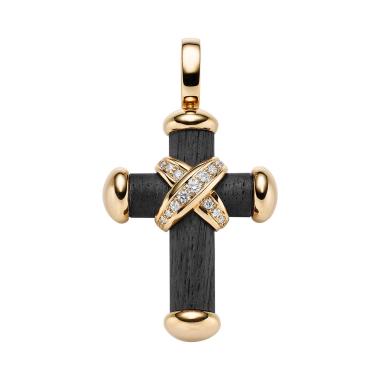 Halsschmuck, Roségold, Leo Wittwer Crosses Leo Wittwer Kreuz