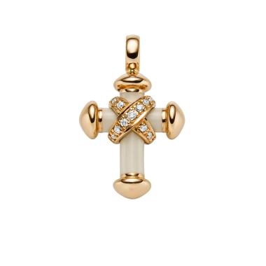 Halsschmuck, Roségold, Leo Wittwer Crosses Leo Wittwer Kreuz