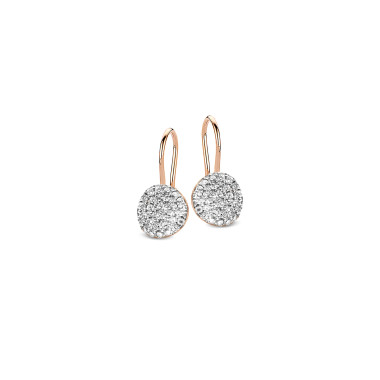         Roségold, Ohrringe, Bigli Mini Waves Earrings
