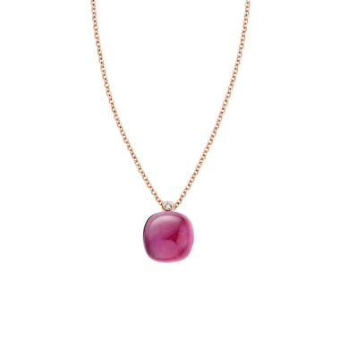 Halsschmuck, Roségold, Bigli Mini Sweety Anhänger mit Kette