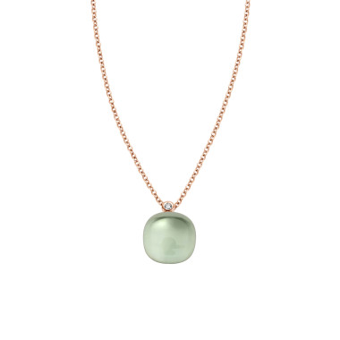 Halsschmuck, Roségold, Bigli Mini Sweety Anhänger mit Kette