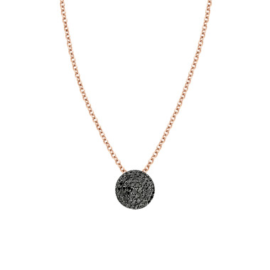         Roségold, Halsschmuck, Bigli Mini Waves Anhänger mit Kette