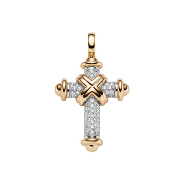         Roségold &amp; Weißgold, Halsschmuck, Leo Wittwer Crosses Leo Wittwer Kreuz