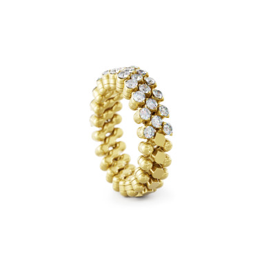 Ringe, Gelbgold, Serafino Consoli Brevetto Multi-Size Ring