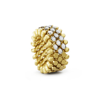 Ringe, Gelbgold, Serafino Consoli Brevetto Multi-Size Ring