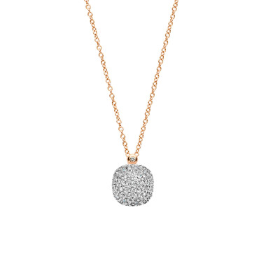 Halsschmuck, Roségold, Bigli Mini Sweety Anhänger mit Kette