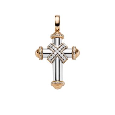 Halsschmuck, Weißgold, Leo Wittwer Crosses Leo Wittwer Kreuz