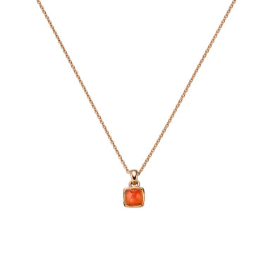 Halsschmuck, Roségold, Leo Wittwer Sugar Loaf Collier