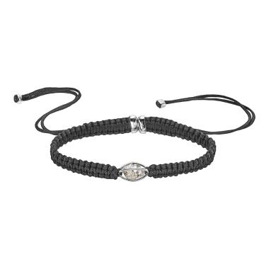 Armschmuck, Weißgold, Leo Wittwer Rough Cut® Macramé Armband