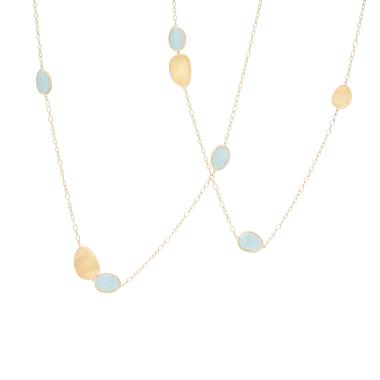 Halsschmuck, Gelbgold, Marco Bicego Lunaria Halskette