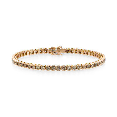 Armschmuck, Roségold, Leo Wittwer Men Tennisarmband