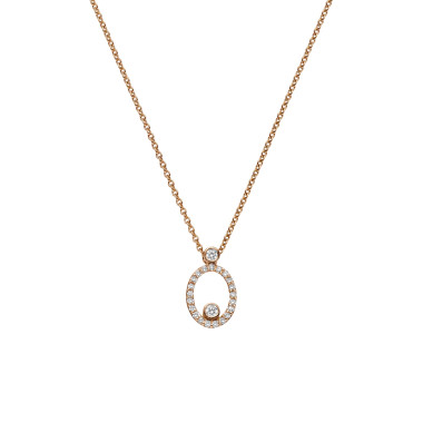 Halsschmuck, Roségold, Leo Wittwer Panta rhei® Collier