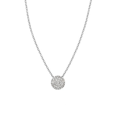         Weißgold, Halsschmuck, Bigli Mini Waves Anhänger mit Kette