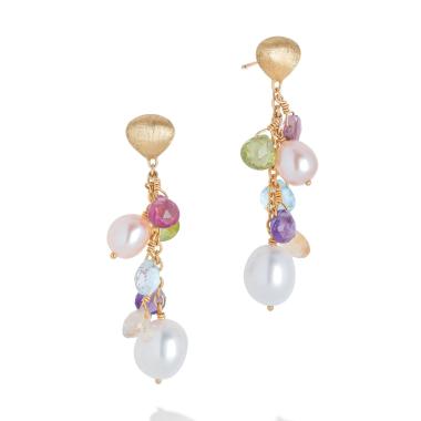 Ohrringe, Gelbgold, Marco Bicego Paradise Pearls Ohrhänger