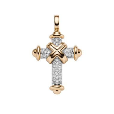 Halsschmuck, Weißgold, Leo Wittwer Crosses Leo Wittwer Kreuz