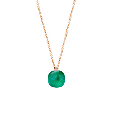 Halsschmuck, Roségold, Bigli Mini Sweety Anhänger mit Kette