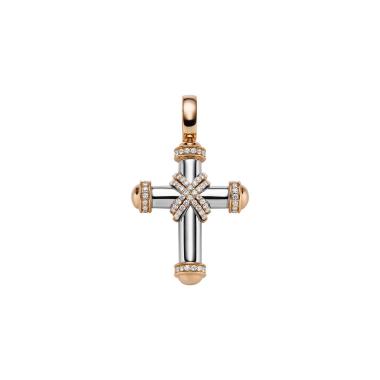 Halsschmuck, Weißgold, Leo Wittwer Crosses Leo Wittwer Kreuz