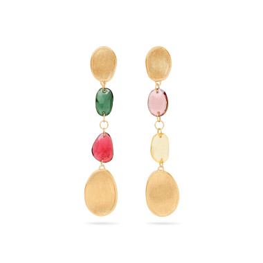         Gelbgold, Ohrringe, Marco Bicego Lunaria Color Ohrhänger