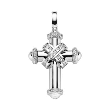 Halsschmuck, Weißgold, Leo Wittwer Crosses Leo Wittwer Kreuz