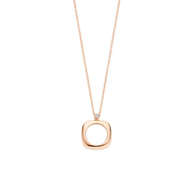 Halsschmuck, Roségold, Bigli Elements Anhänger mit Kette