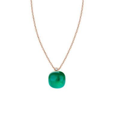 Halsschmuck, Roségold, Bigli Mini Sweety Anhänger mit Kette