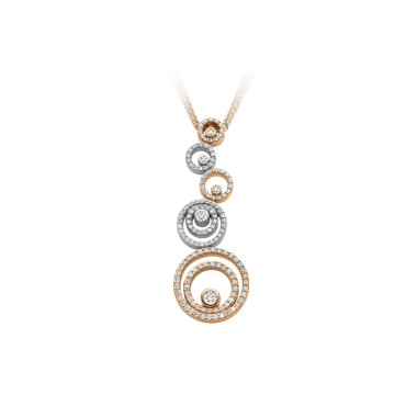 Halsschmuck, Weißgold, Leo Wittwer Panta rhei® Anhänger